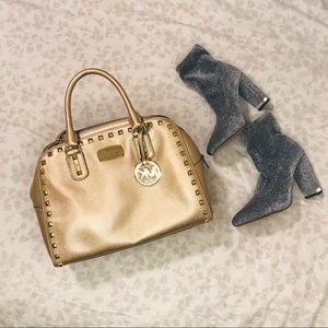 Michael Kors Gold Studded Bag.
